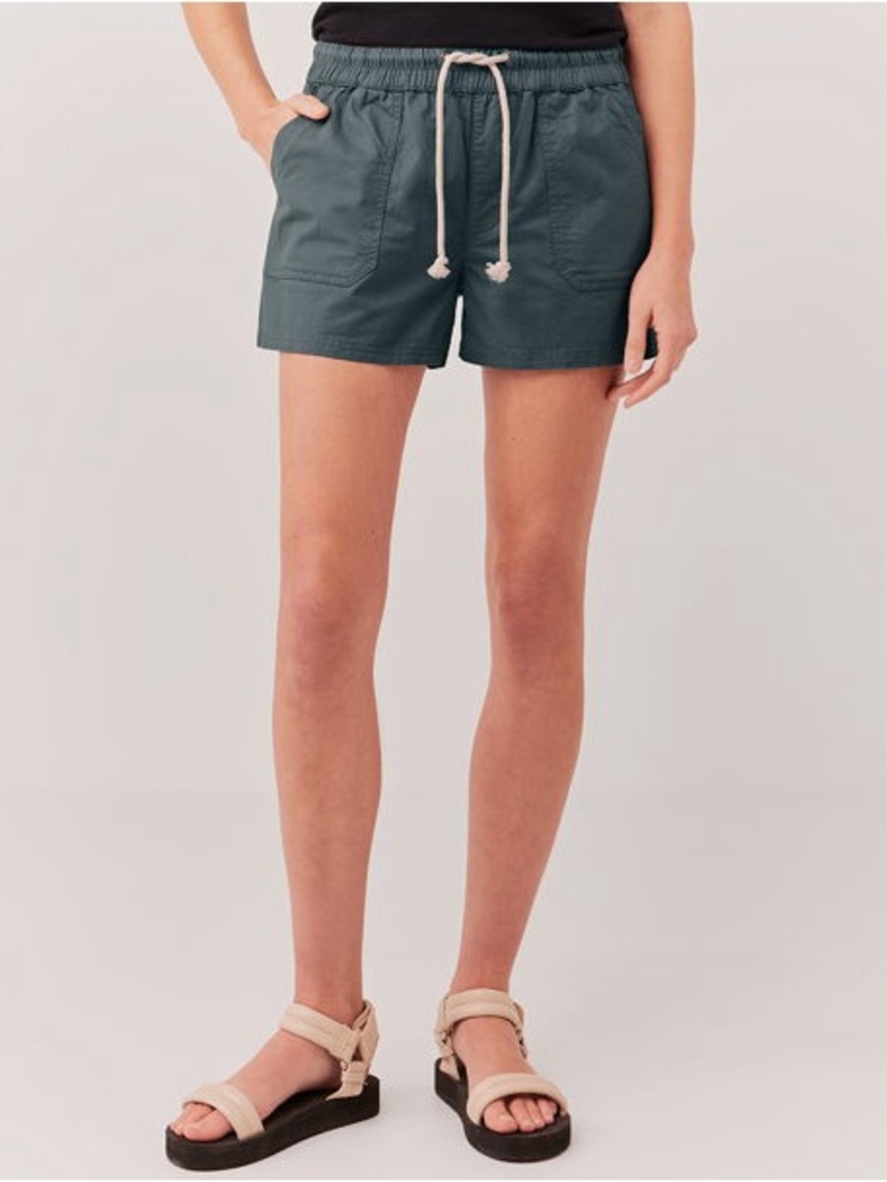 Pact women’s Woven Twill Drawstring Short S